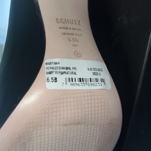 SCHUTZ Black Patent Heeled Boots - Picture 3 of 5